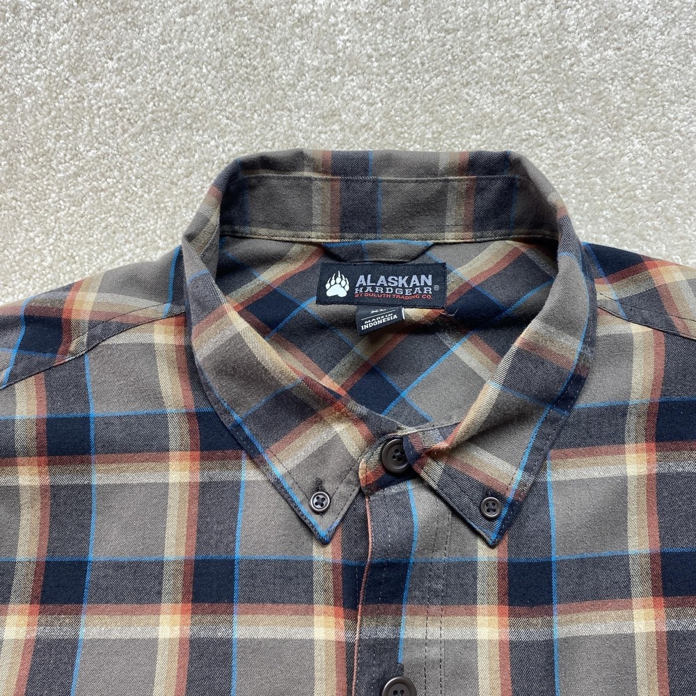Alaskan Hardgear Shirt Mens XL Plaid‎ Wool Blend Button Down Outdoors - Picture 4 of 13